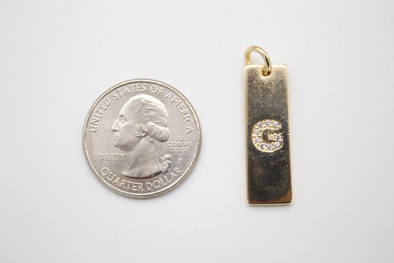 18K Gold Filled Name Initial