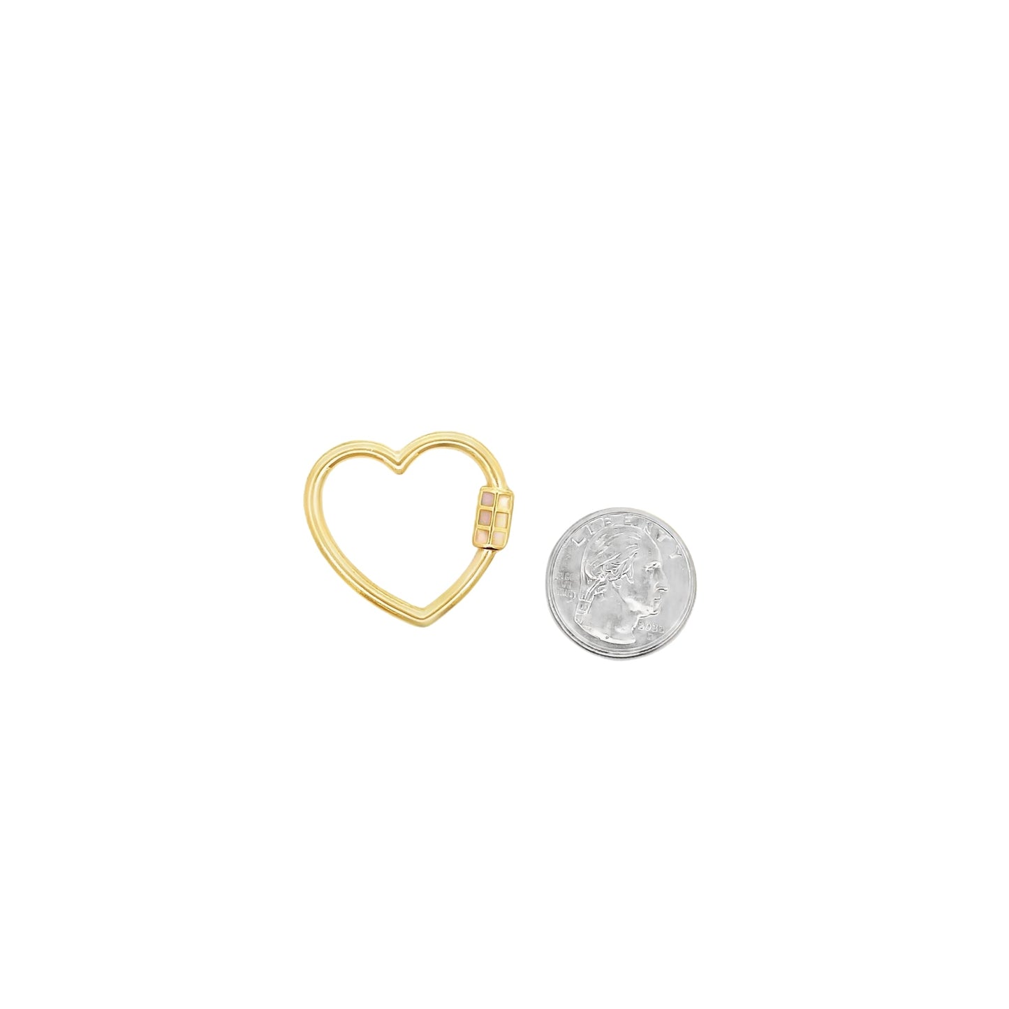 Heart Shaped Carabiner Lock Pendant