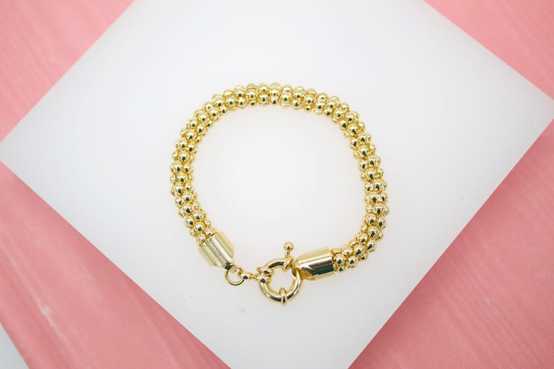 6mm Popcorn Chain Bracelet