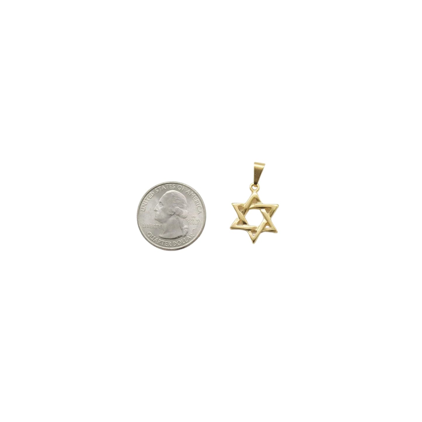 18K Gold Filled Star of David Pendant