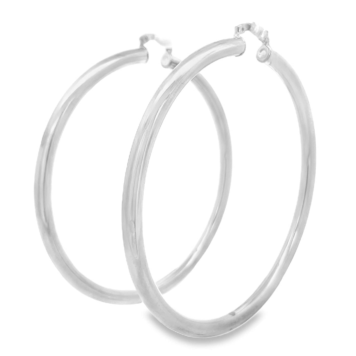 Large Latchback Plain Hoops