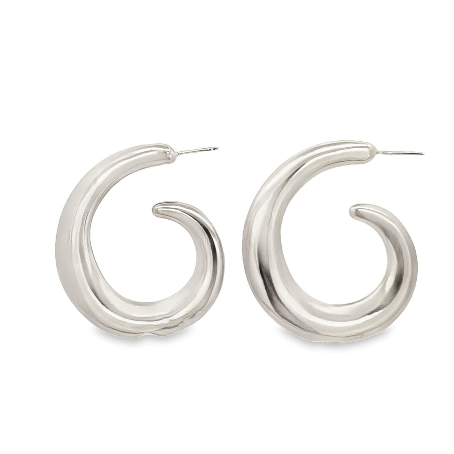 High End Exclusive Snail Semblanced Hoop Earrings