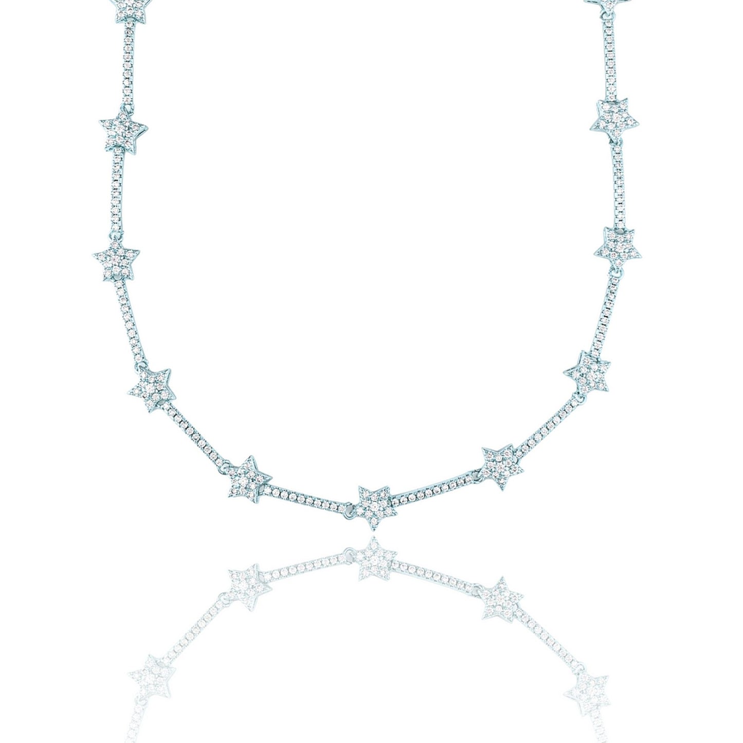 Star Bracelet With CZ Cubic Zirconia Stones