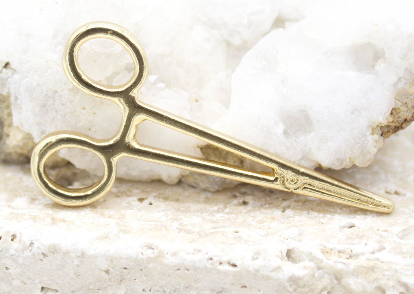 18K Gold Filled Scissors Pendant