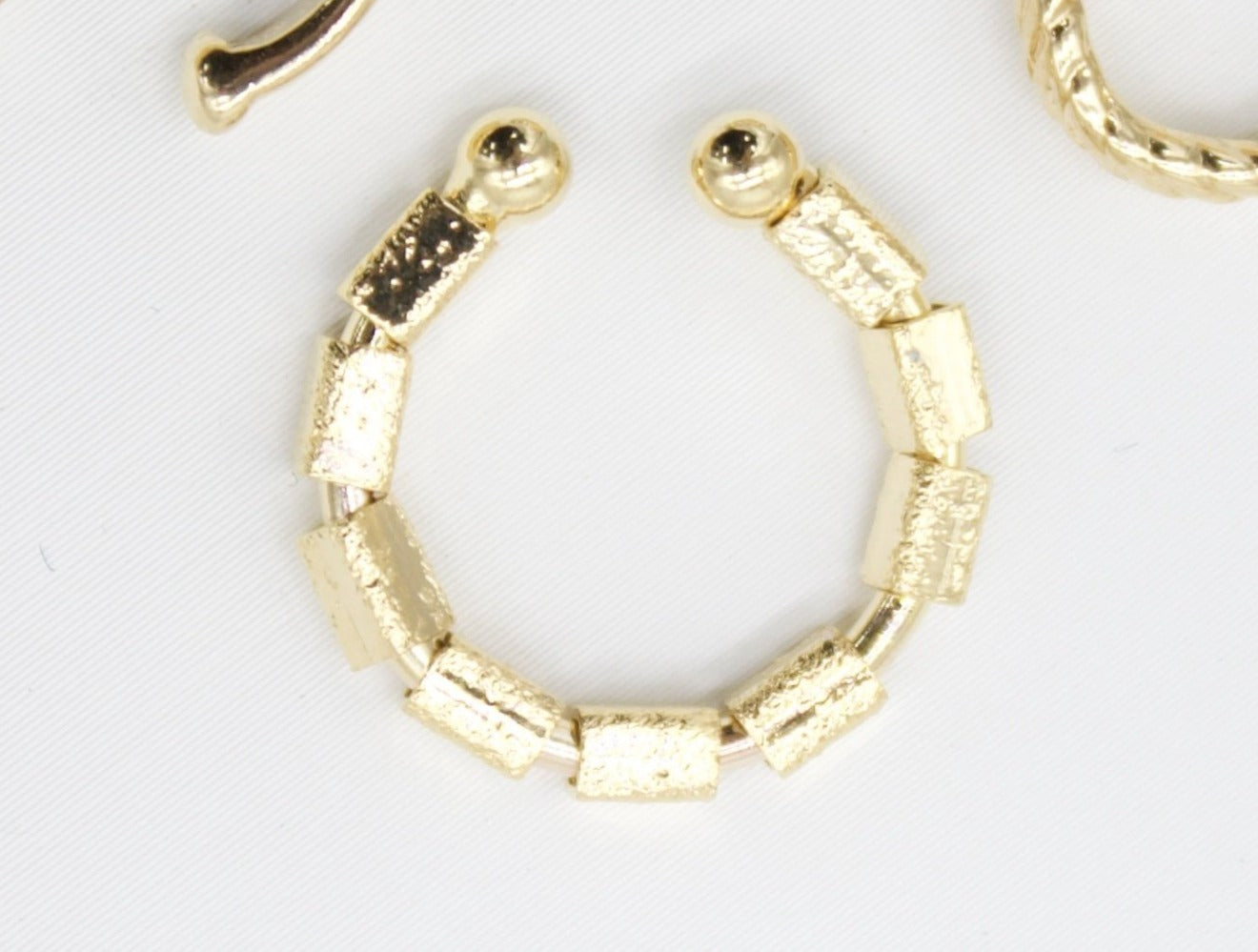 Gold Filled Textured Ear Cuff