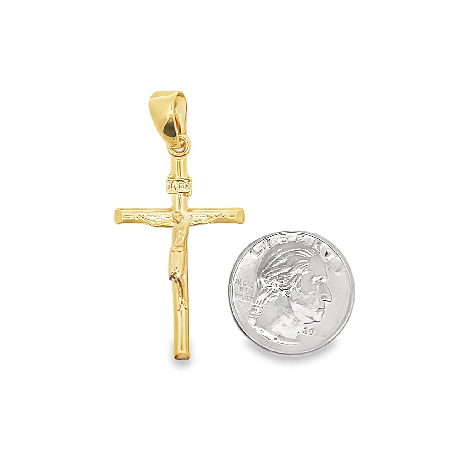 Slim Jesus Cross Crucifix Pendant