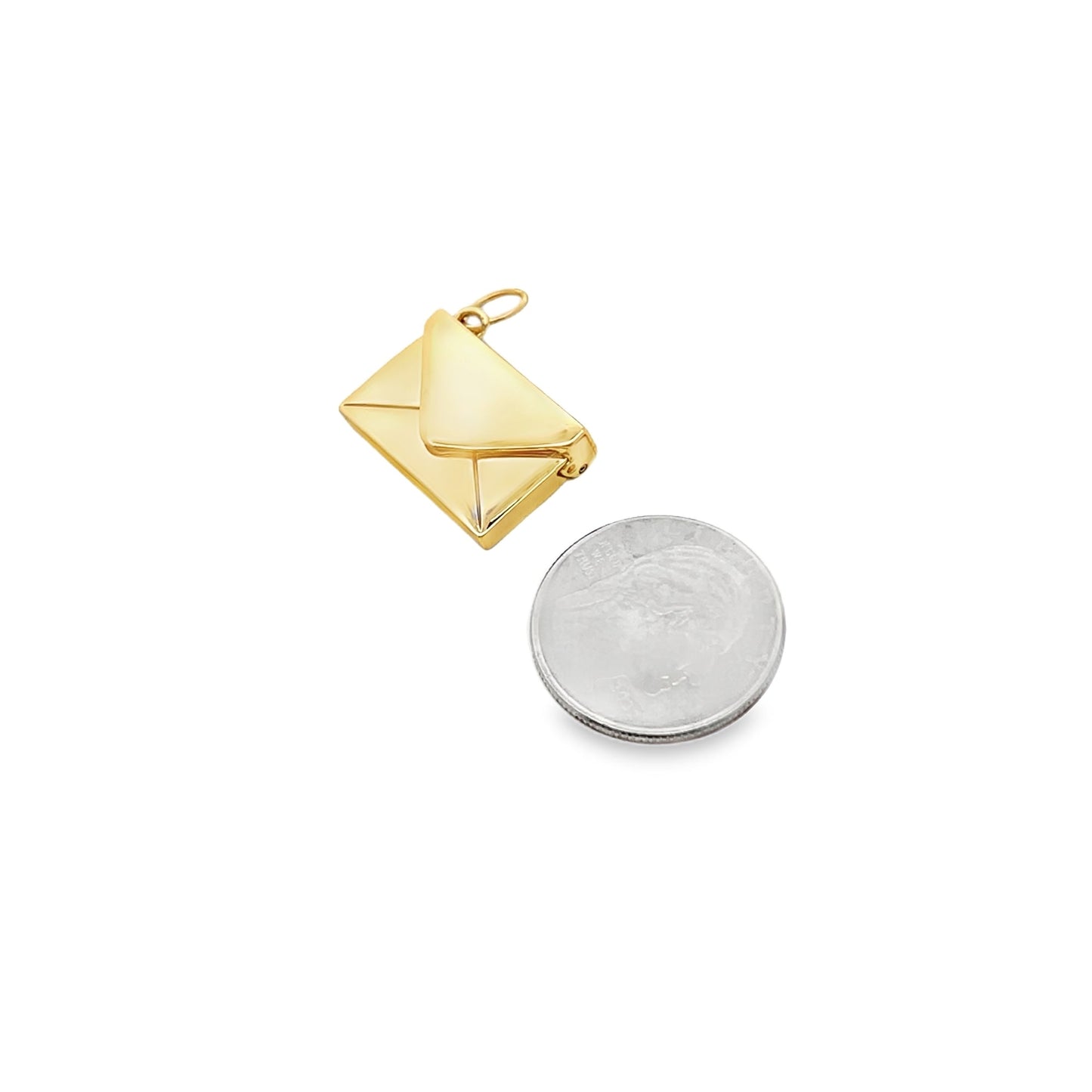 Envelope Locket Pendant Charm