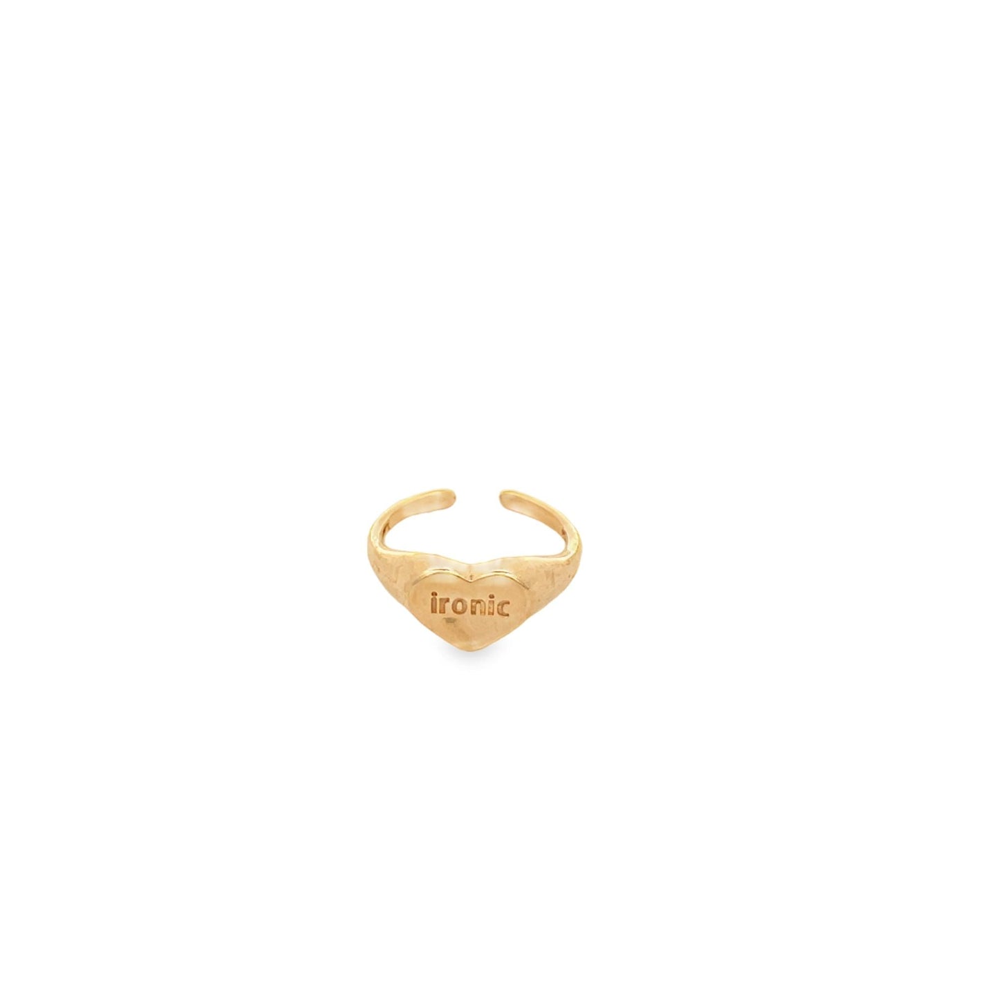 Sexy, Poppin, Rich B**ch, Ironic Heart Shaped Ring