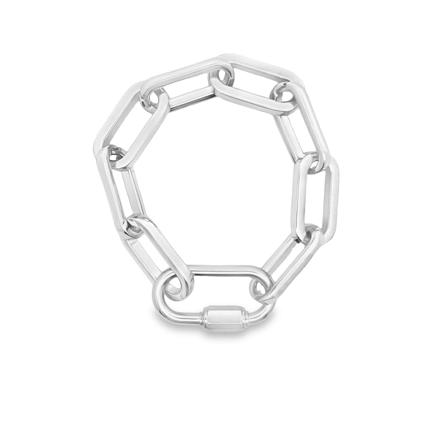 Cable Chunky Large Paperclip Bracelet