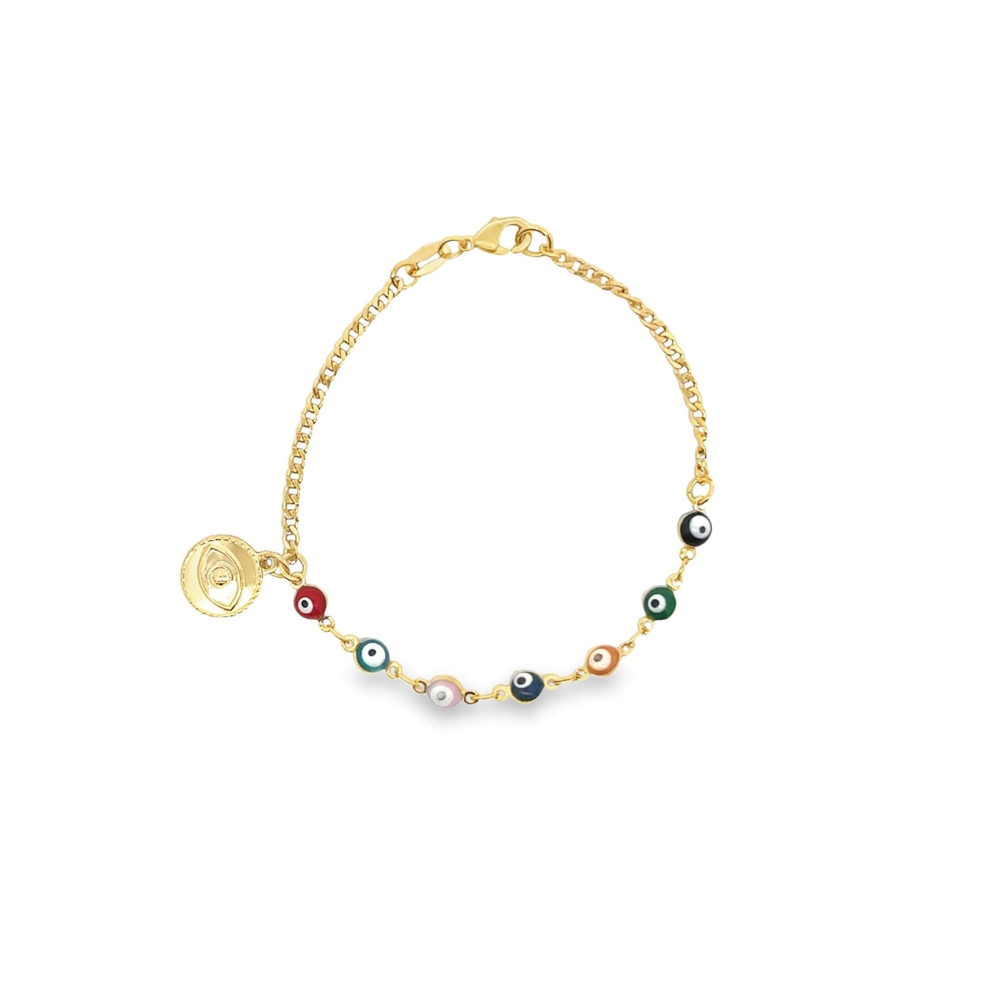 Colorful Evil Eye Charm Bracelet