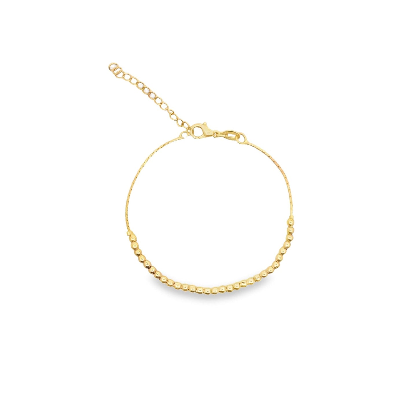 Gold Bead Designed Chain Bracelet