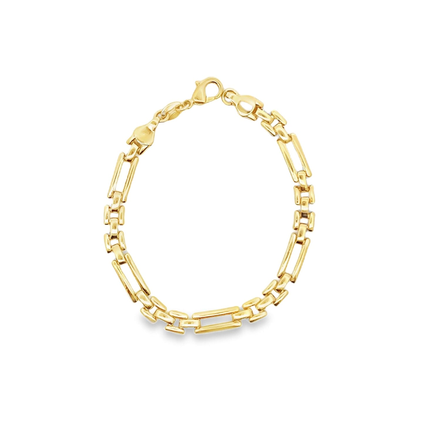 Designed Figaro Watch Link Bracelet For 18K Gold Filled 5mm Watch Link Finished Bracelet