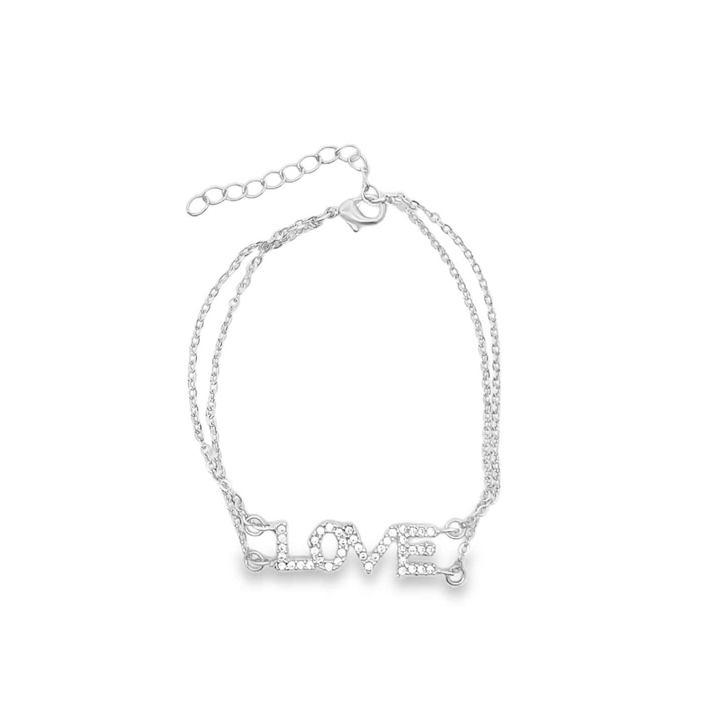 CZ Love Buckle Bracelet