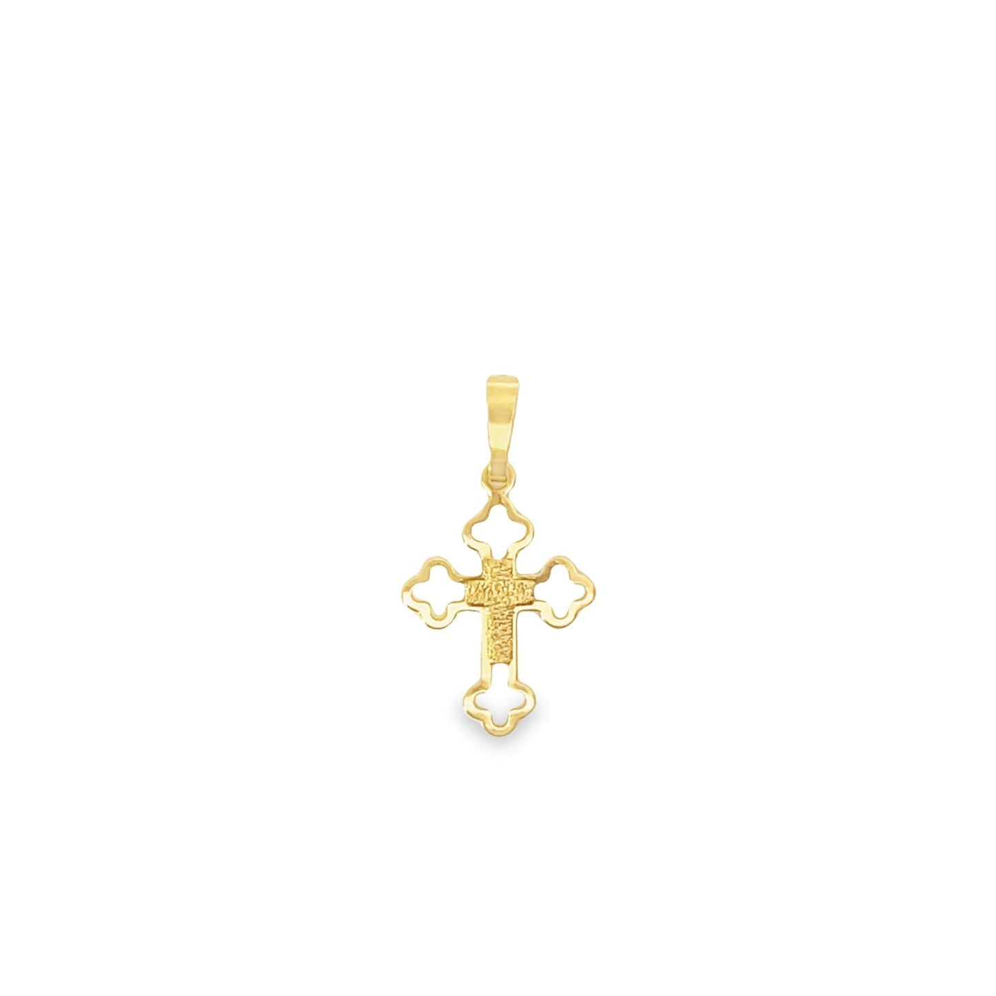 Hollow Bottoni Cross Pendant