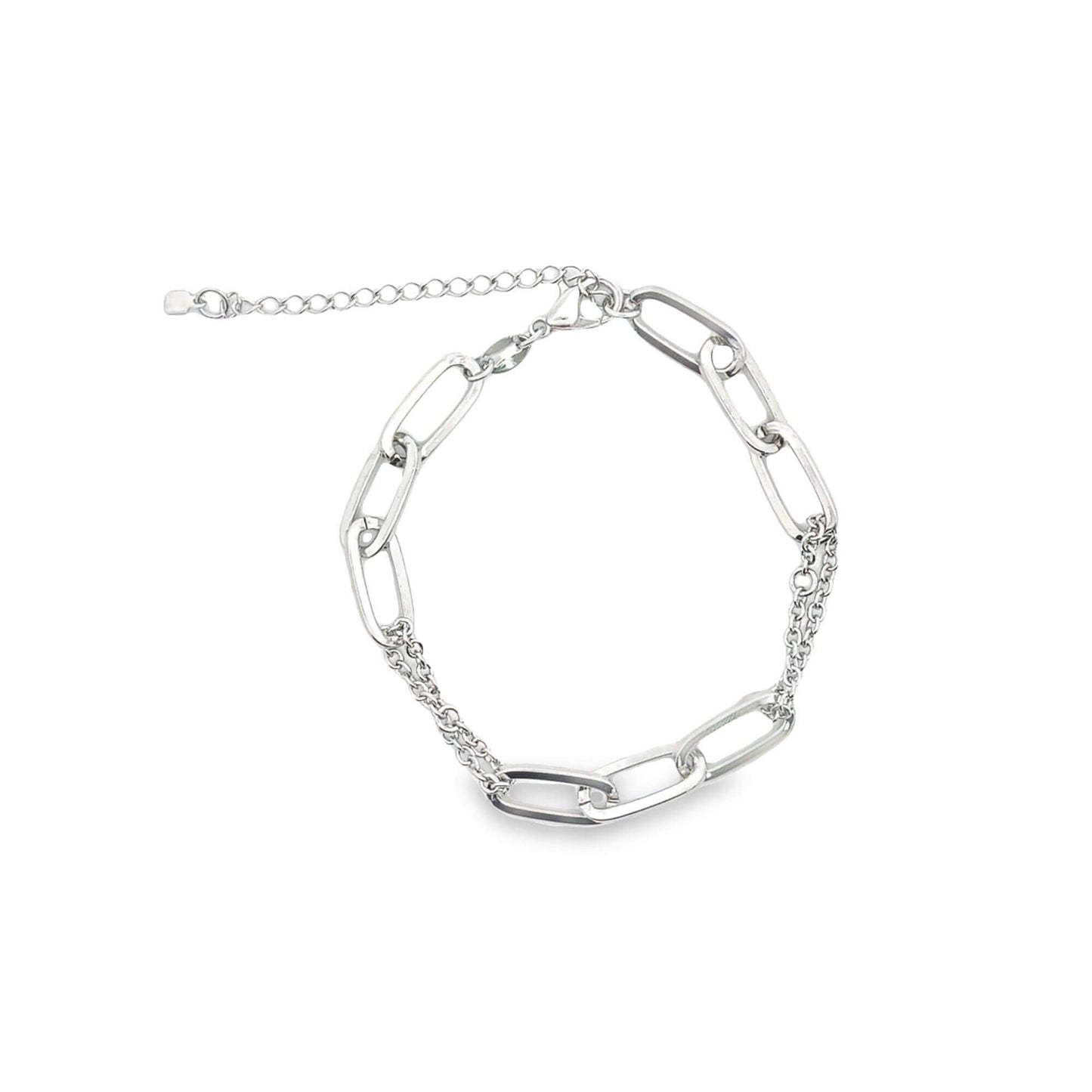 Gold Thick Paperclip Bracelet