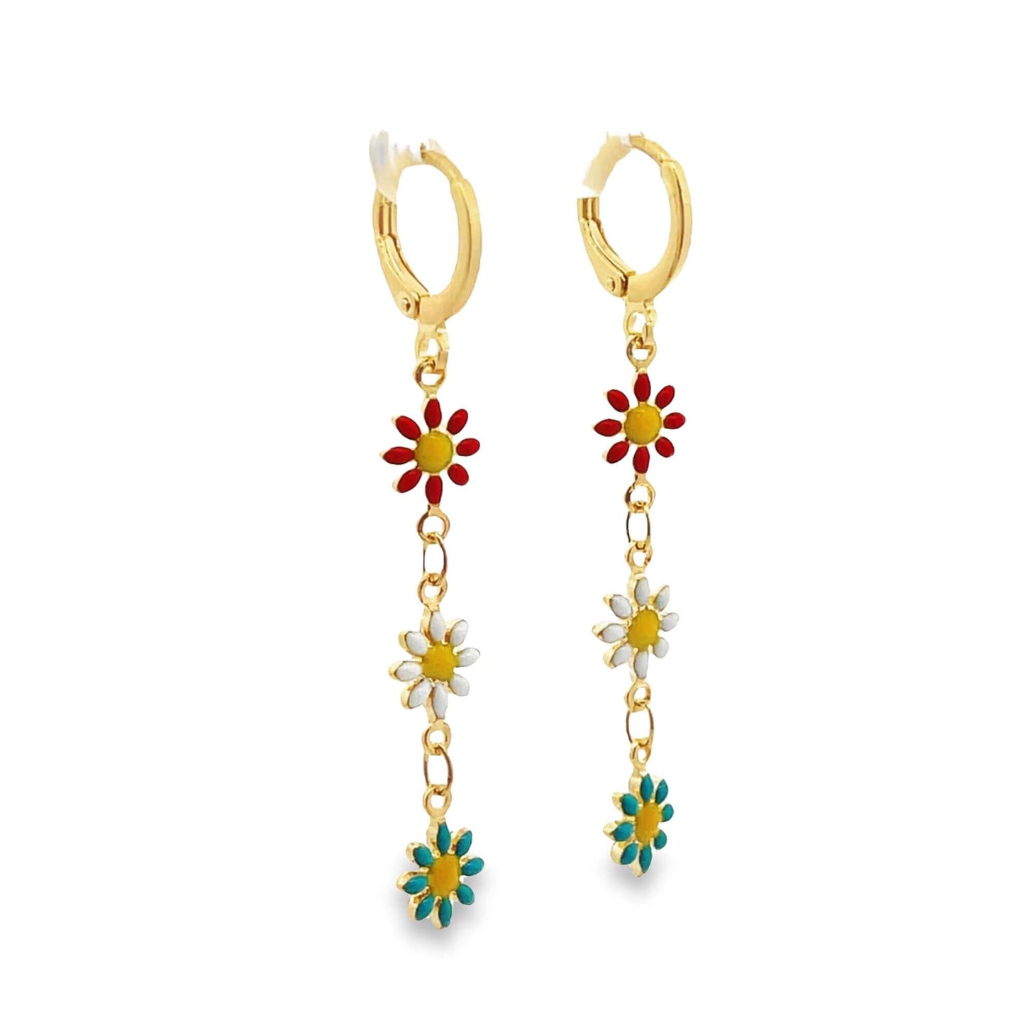 Enamel Multicolored Flower Bracelet (H227)(E271)(I586)