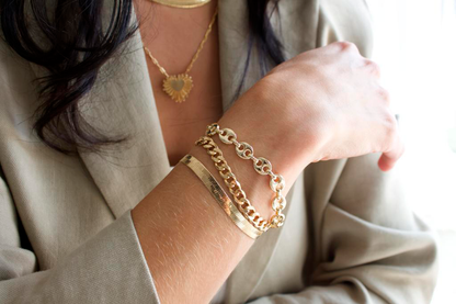 8mm Thick Link Chain Bracelet