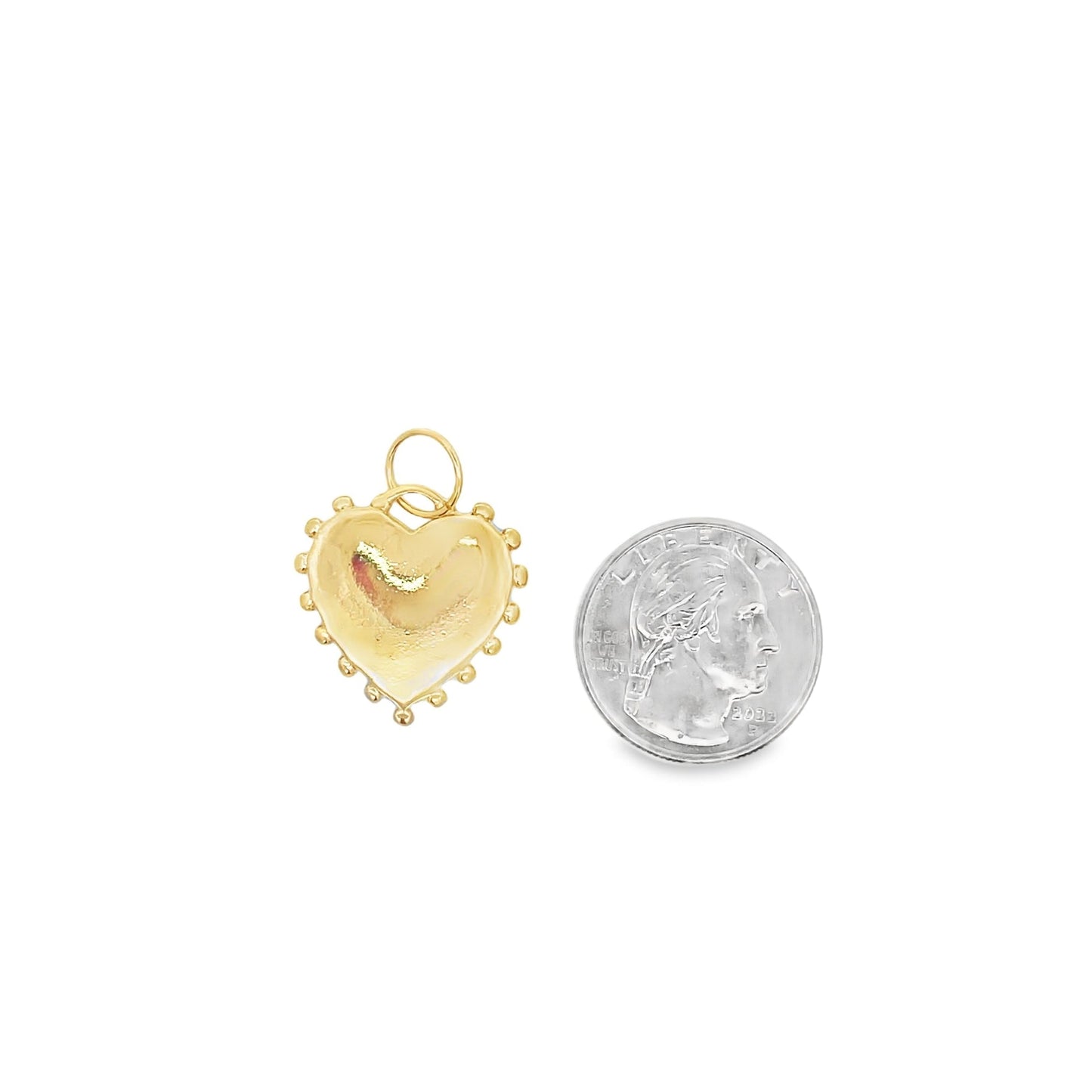 Heart Love Pendant with rounded curves