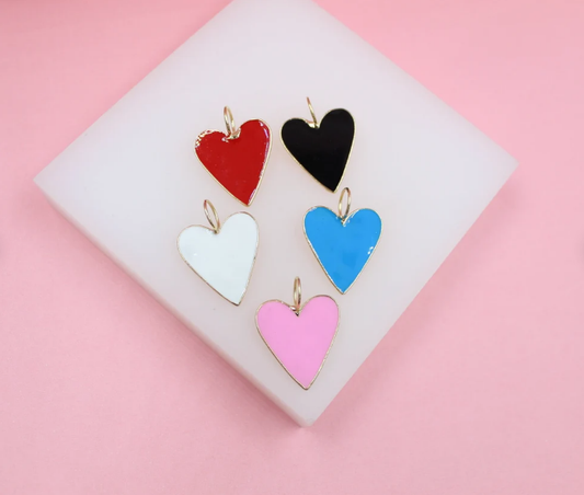18K Gold Filled Large Heart Pendant
