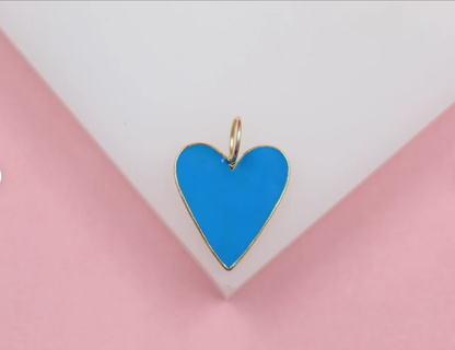 18K Gold Filled Large Heart Pendant