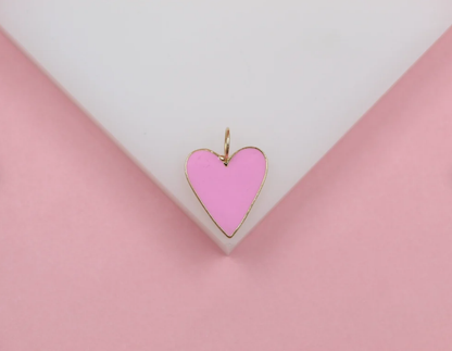 18K Gold Filled Large Heart Pendant