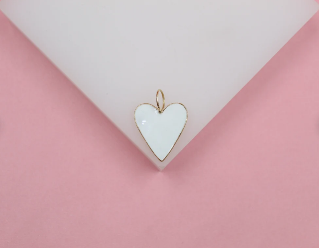 18K Gold Filled Large Heart Pendant
