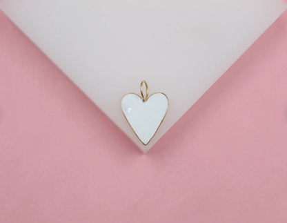 18K Gold Filled Large Heart Pendant