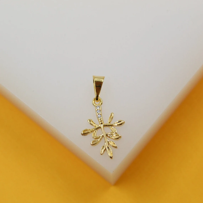Gold Filled Vine Cross Pendant | Jesus Crucifix Pendant