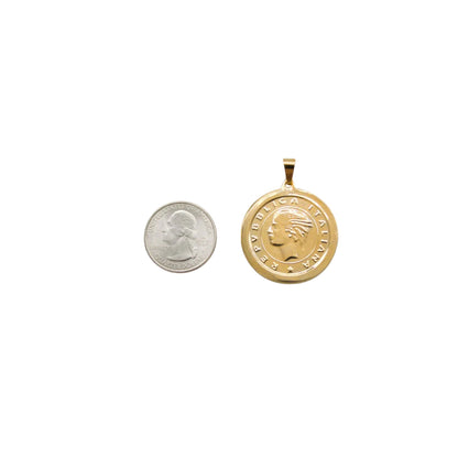 Italian Republic Coin Pendant