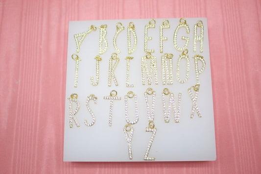 18K Gold Filled Capital Letter Name Initials Pendant
