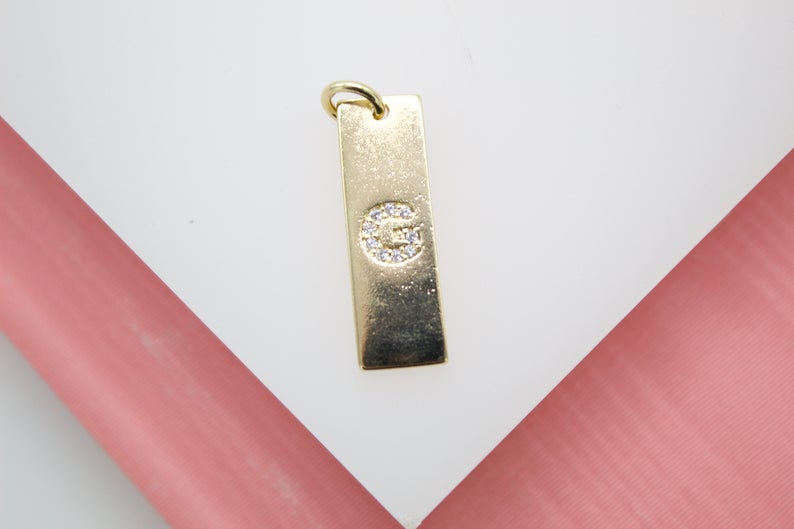 18K Gold Filled Name Initial