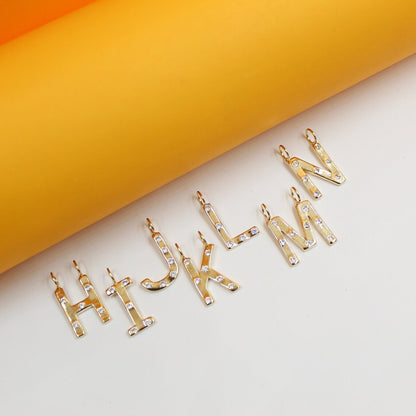 18K Gold Filled Letter A-Z Letter Pendant