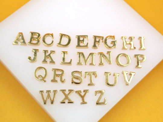 18K Gold Filled Letter A-Z Charm Pendant