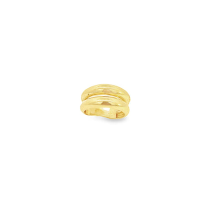 18K Gold Filled Thick Double Coil Ring