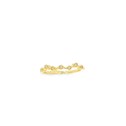 Star Constellation Ring With Micro Zirconia Stones Design