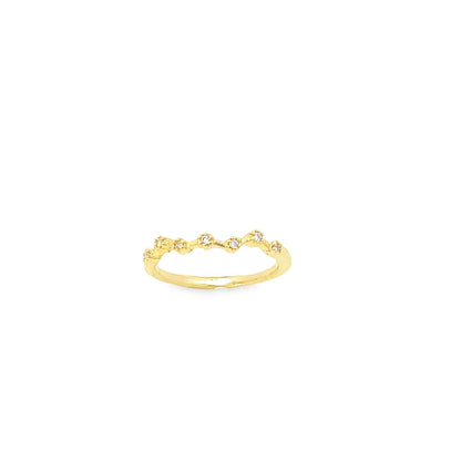 Star Constellation Ring With Micro Zirconia Stones Design
