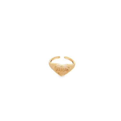 Sexy, Poppin, Rich B**ch, Ironic Heart Shaped Ring