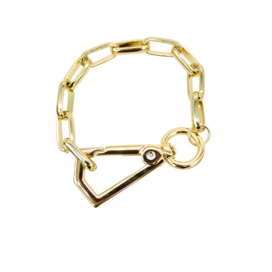 8.5mm Solid Paper Clip Bracelet