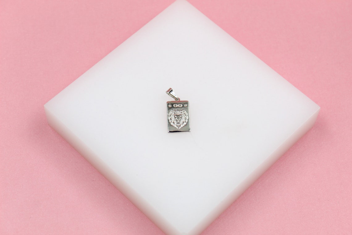 18K Gold Filled Lion Tag Pendant