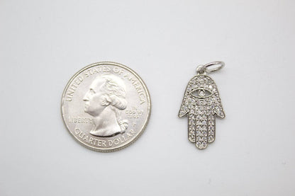 18K Gold Filled Hamsa Hand Pendant