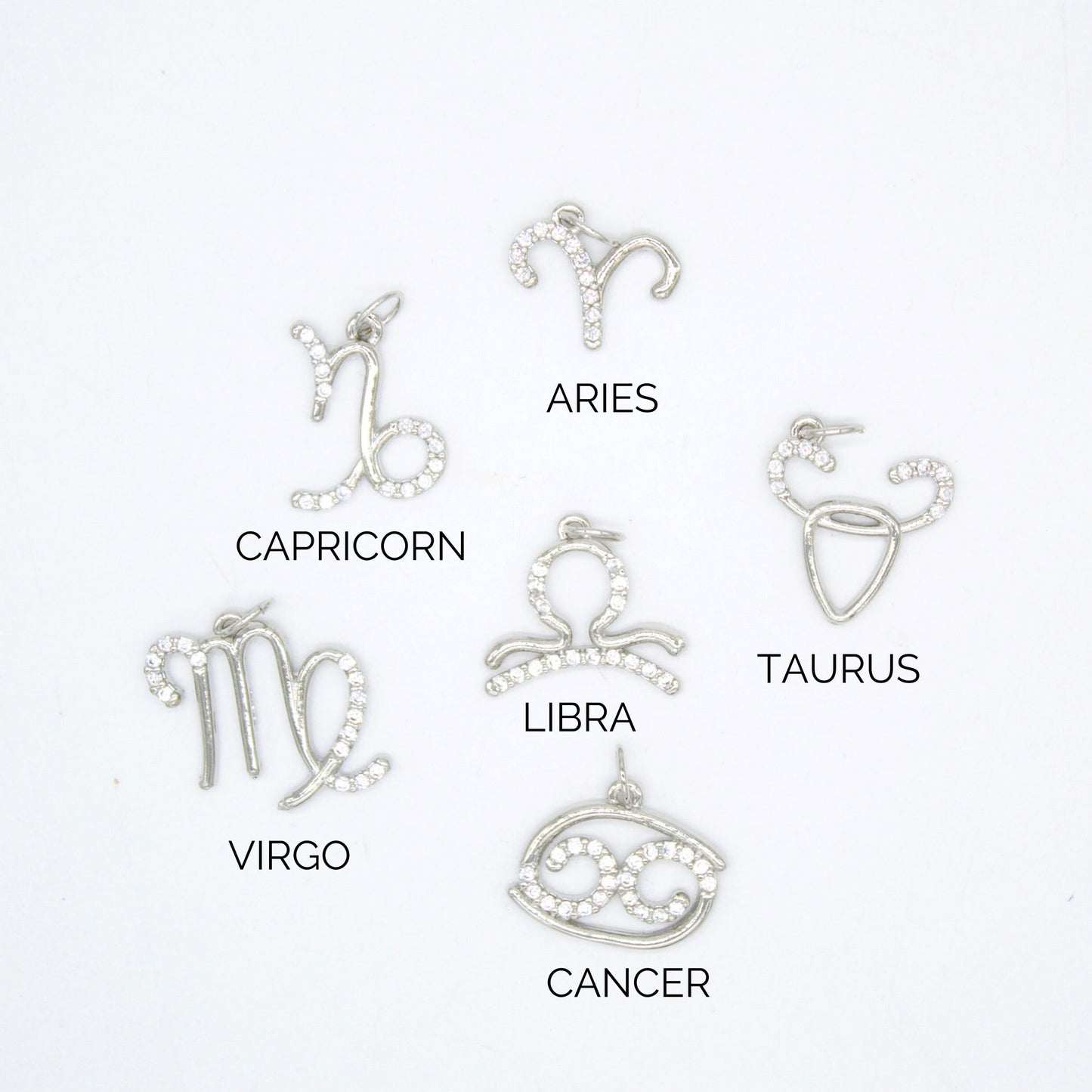 Dainty Astrology Zodiac Signs Pendant Charms