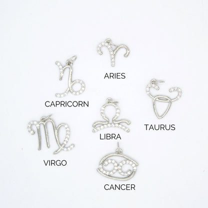 Dainty Astrology Zodiac Signs Pendant Charms