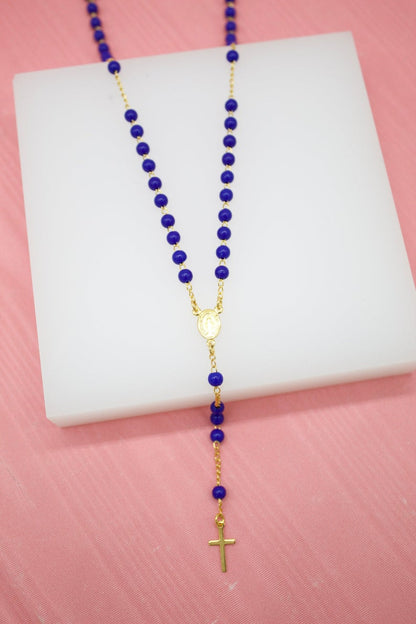 Catholic Bead Rosary With Crucifix Cross