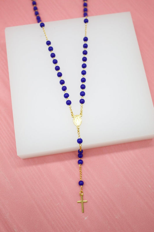 Catholic Bead Rosary With Crucifix Cross