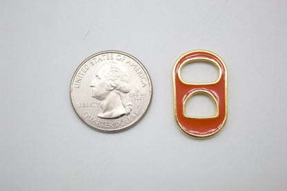 18K Gold Filled Soda Pull Tab Pendant