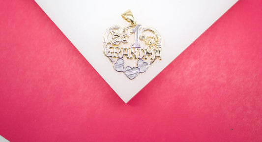 18K Gold Filled #1 Grandma Pendant