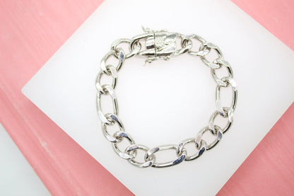 10mm Diamond Cut Figaro Chain