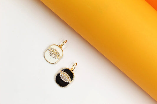 Gold Evil Eye Pendant With Zirconia Lashes For 18K Gold Filled