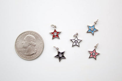 18K Tiny Gold Filled Dimond Star