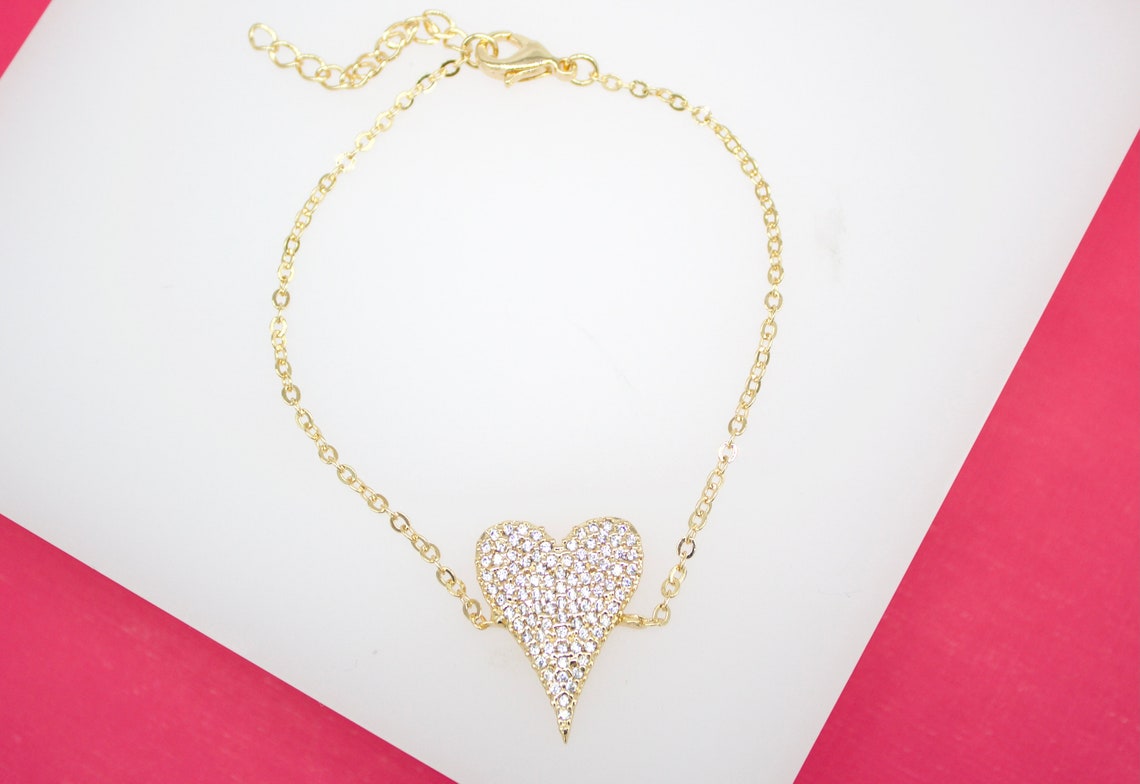 CZ Heart Bracelet